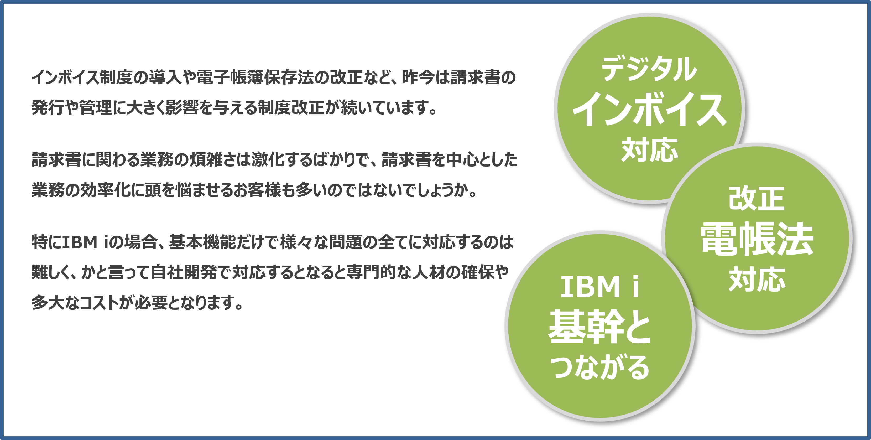IBM iユーザーでも請求管理を電子化したい！