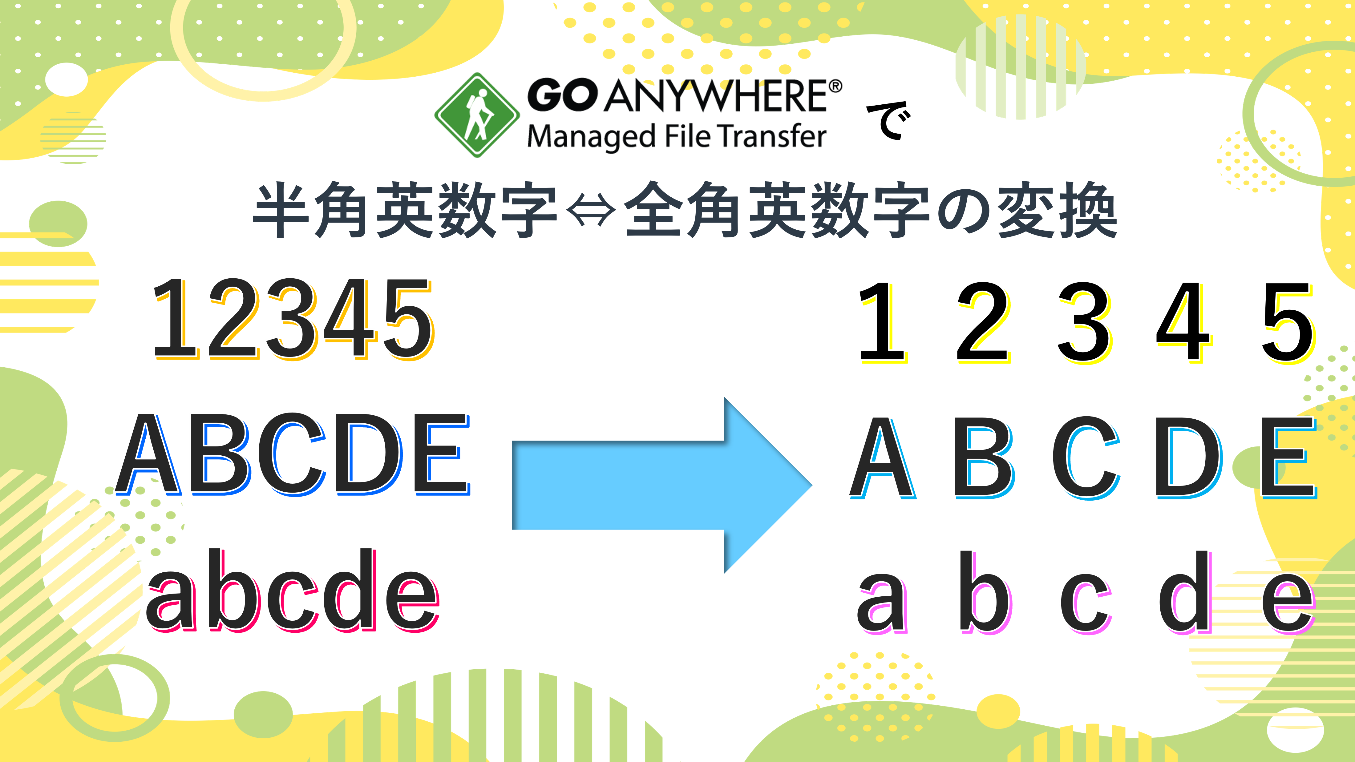 半角英数字⇔全角英数字の変換